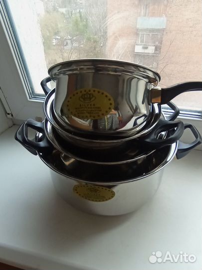 Набор кастрюль из нержавеющей стали