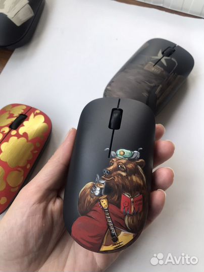 Мышь компьютерная с рисунком