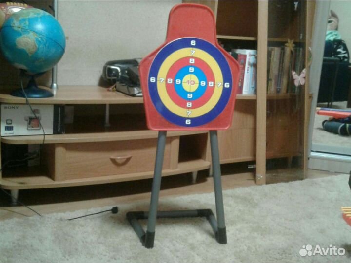 Детский лук со стрелами и лазерной указкой-прицел