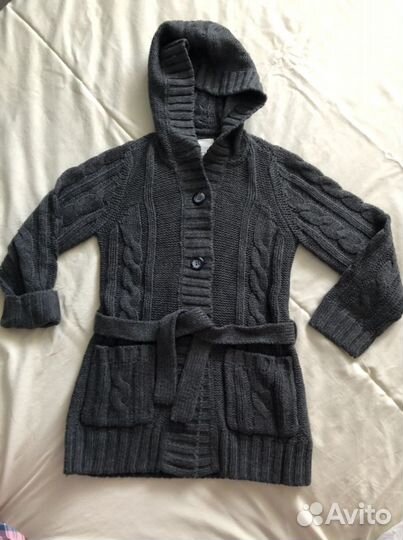 Кардиган zara, туника и меховой жилет (6-7, 13-14)