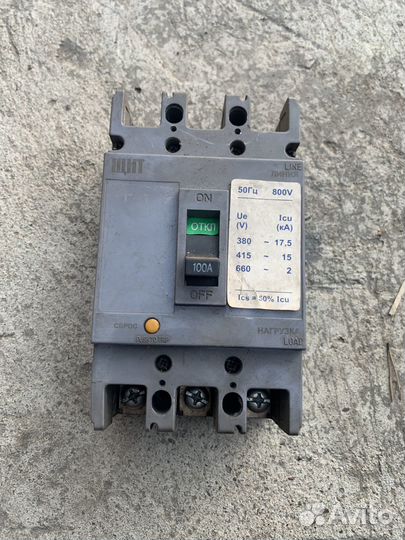 Выключатель автоматический 3п 100А 800V