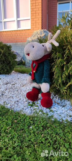 Новогодний олень ручной работы