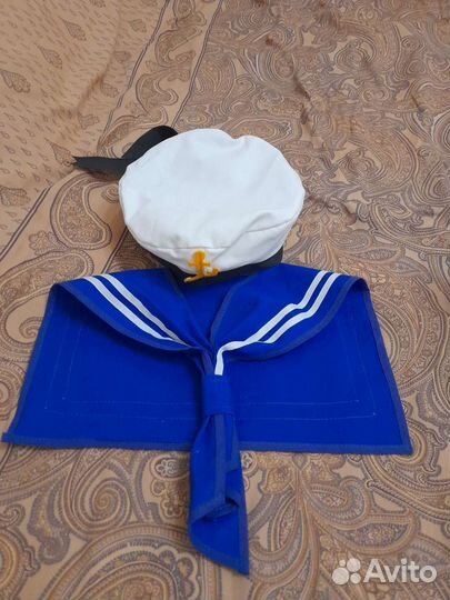 Костюм моряка, бескозырка и гюйс прокат