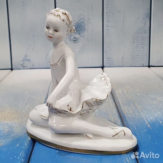 Статуэтка Юная балерина Машенька, лфз, 1950е гг