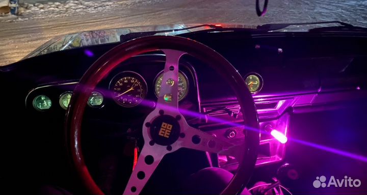 Ретро лампа usb фиолетовая