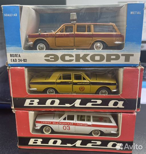 Модель автомобиля Волга газ 24 1:43 СССР