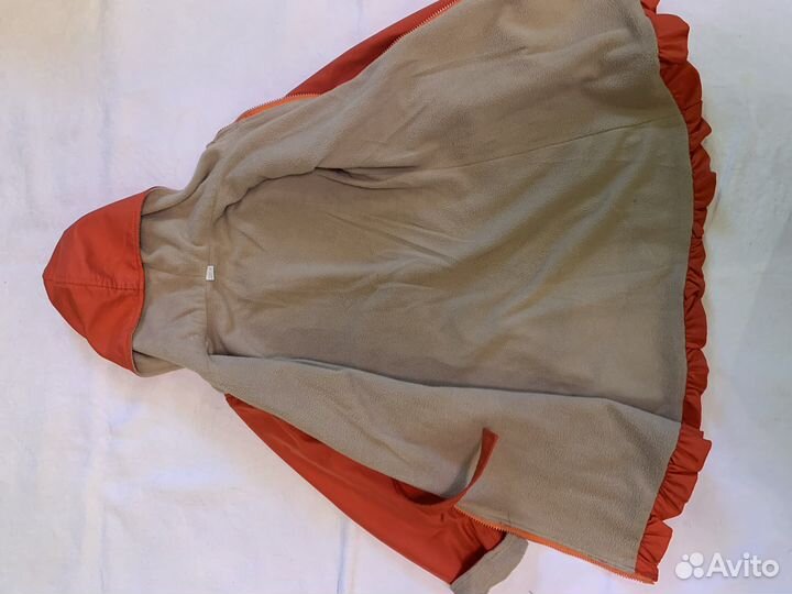 Плащ детский для девочки на флисе