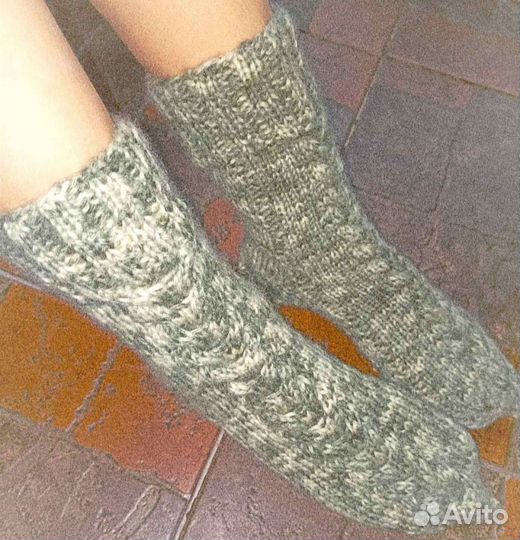 Носки из мохера ручной вязки р. 36-39