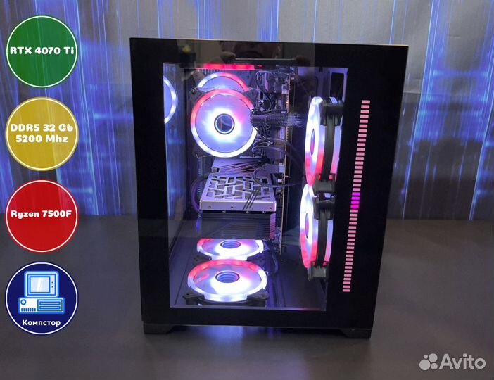 Системный блок AMD7500F-RTX4070Ti-32DDR5-UIJ62-B650
