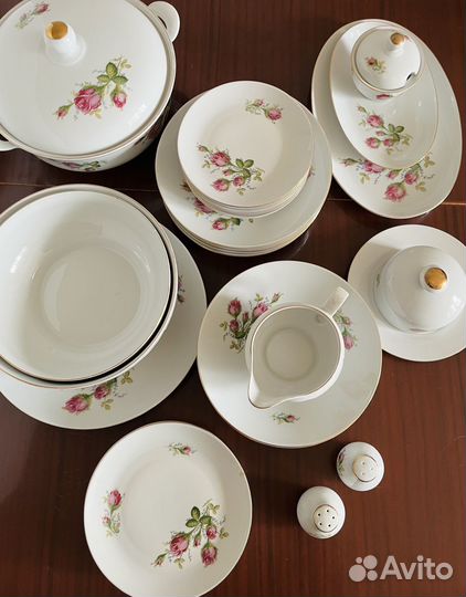 Сервиз ГДР Jlmenau Роза винтаж попредметно