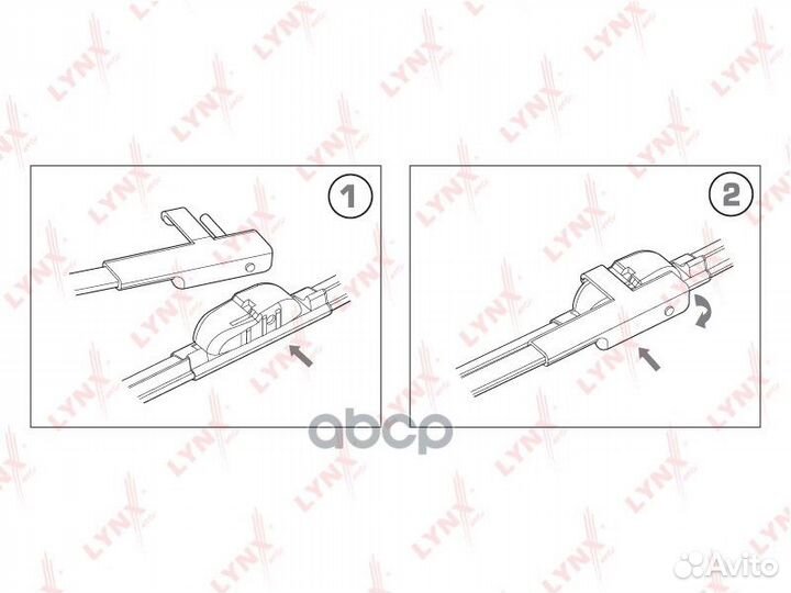 Комплект бескаркасных щеток стеклоочистителя 65