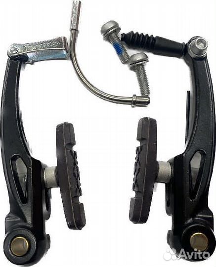 Тормоз V-Brake Tektro 855AL, алюм.с верт. пружиной, с тормозными колодками 60 мм, чёрный