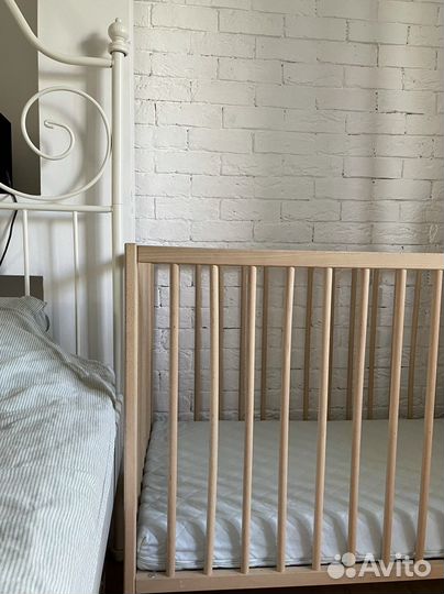 Детская кровать IKEA с матрасом