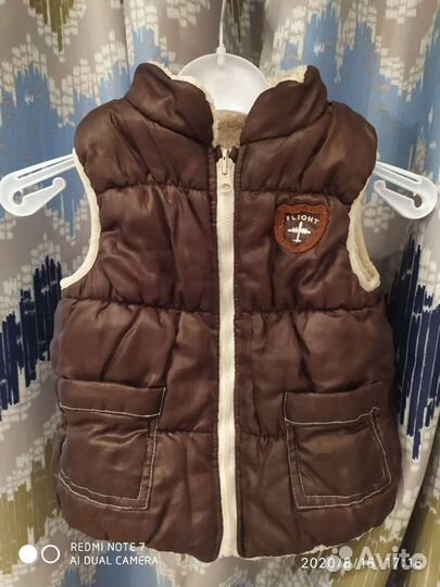 Желет утепленный 1-2 года