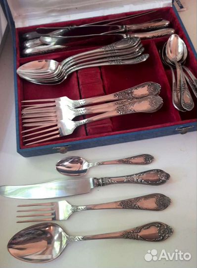 Набор столовых приборов классик мельхиор