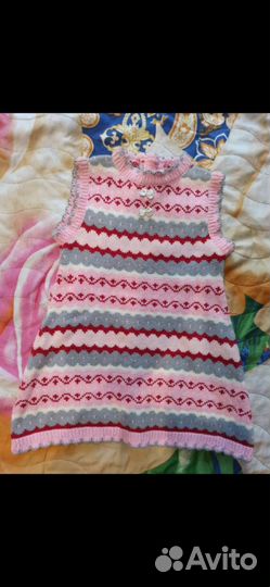 Вязаное платье для девочки