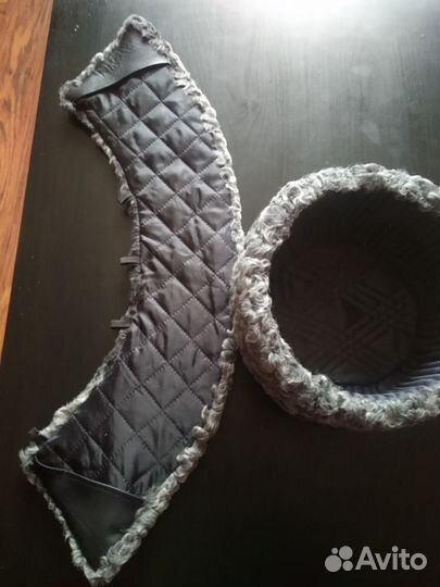 Шапка каракулевая цельная с воротником