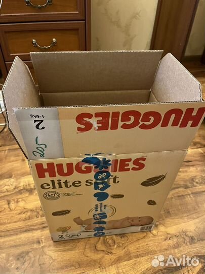 Huggies Elite Soft 2 82 шт новые