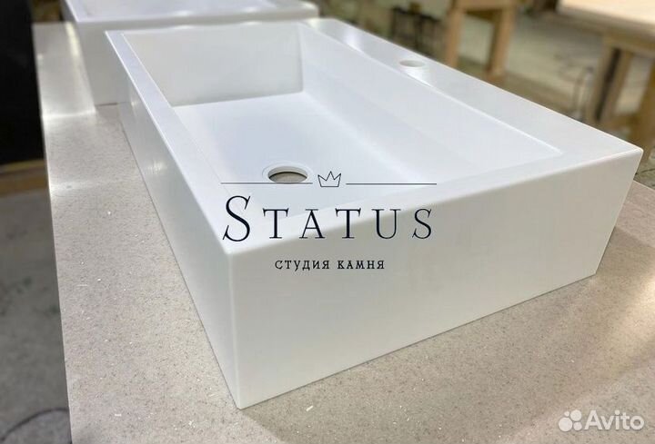 Столешница из искусственного камня для ванной