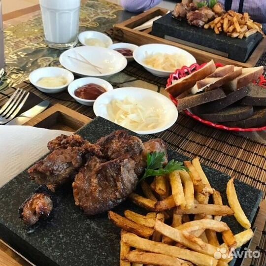 Вулканический гриль камень