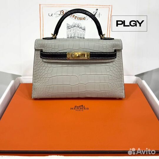 Изысканная мини-сумка из кожи аллигатора Hermes