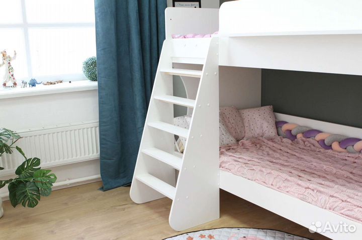 Детская кровать двухъярусная, кроватка, для двоих