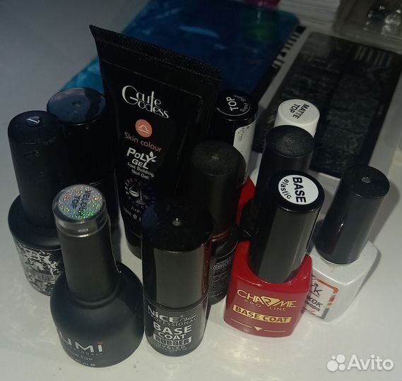 Гель лаки пакетом 42 цветных и 15 основ