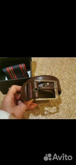 Мужской кожаный ремень Hugo Boss