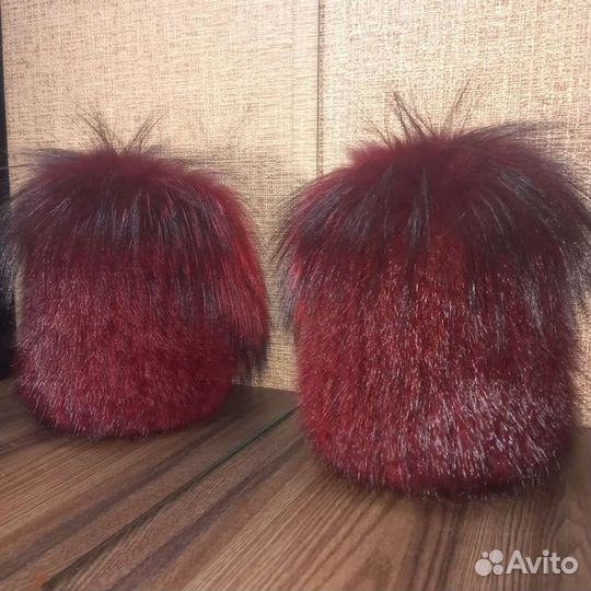 Шапка норковая женская бу