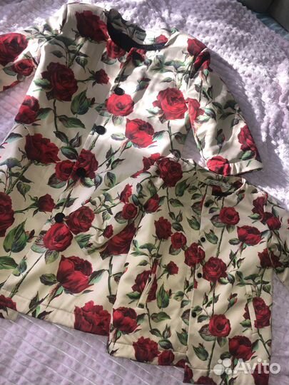 Пальто облегченное мама и дочка