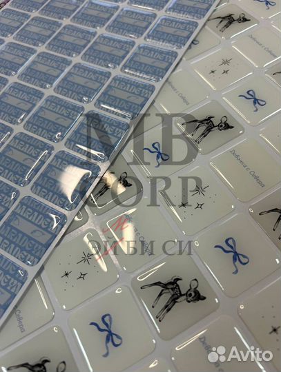 3D стикеры с вашим дизайном оптом