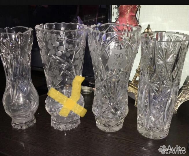 Вазы хрустальные (раритет)