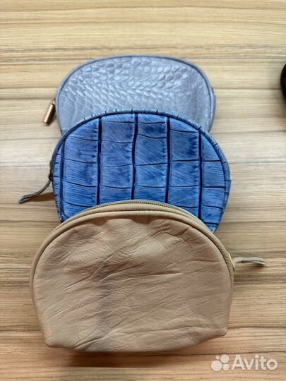 Косметичка натуральная кожа Deboro Италия