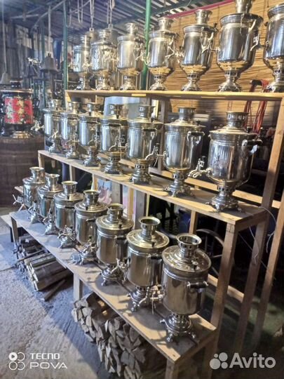 Самовар тульсий на дровах 5,7,9 литров