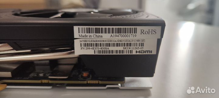 Видеокарта Radeon RX580 sapphire pulse 8GB