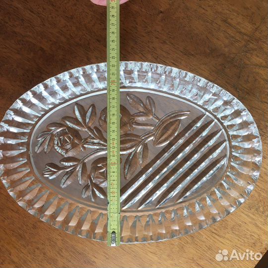 Хрустальные ваза салатник штоф блюдо