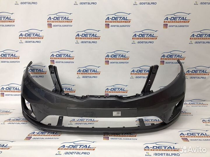 Бампер передний Kia Rio 3 (2011-2015) Серый