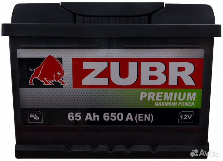 Аккумулятор 6-ст 65 Zubr на Shevrolet niva