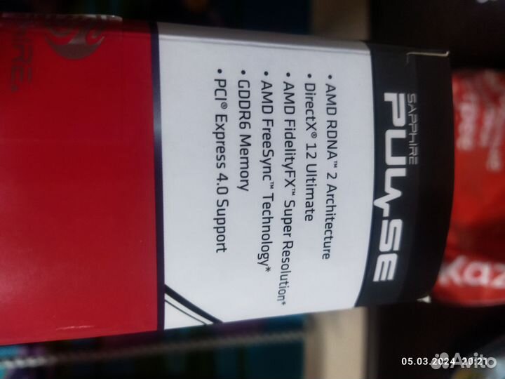 Видеокарта Sapphire AMD Radeon RX 6500 XT pulse4Gb