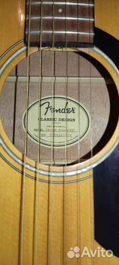 Гитара Fender CD-60S Dread/NAT + чехол, кападастер