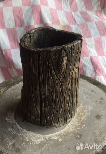 Кашпо для цветов бетон