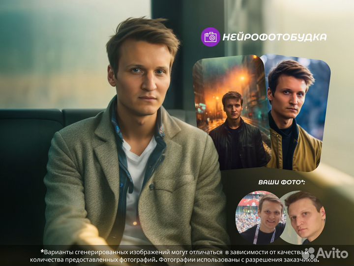 Фото через нейросеть, экспресс фотосессия