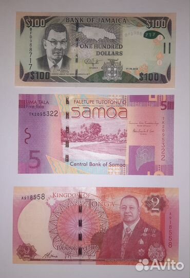 Банкноты стран Америки и Океании