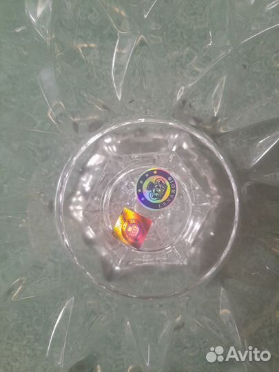 Ваза для фруктов на ножке хрусталь