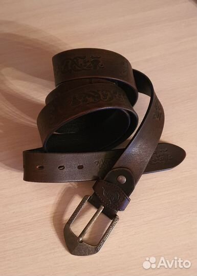 Мужской кожаный ремень Великоросс