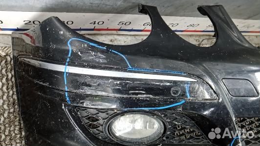 Бампер передний mercedes benz E-class W211 (SBR03G501)