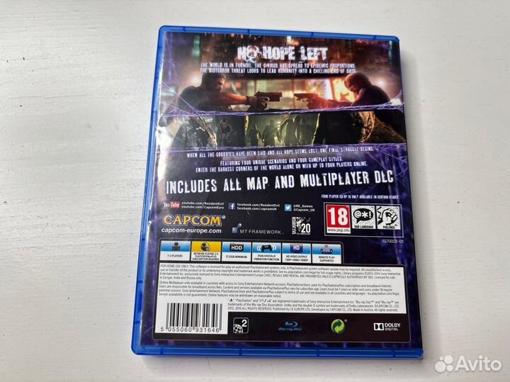Resident evil 6 ps4 диск