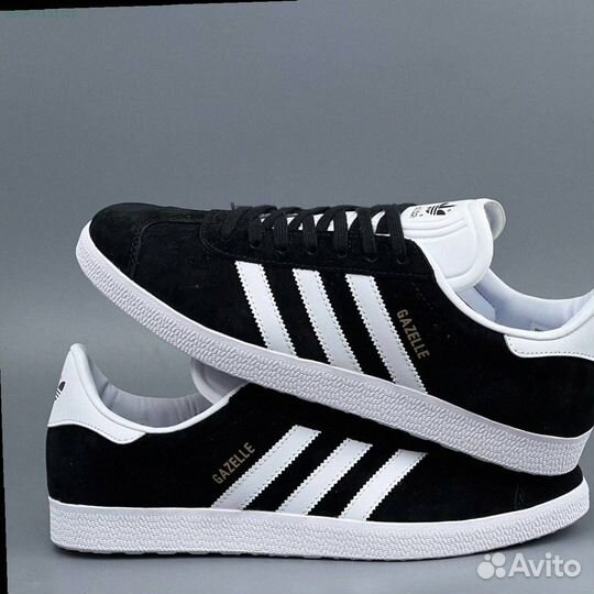 Кроссовки Adidas Gazelle Black (Арт.47010)