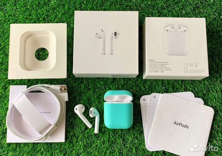 Airpods 2 lux+чехол