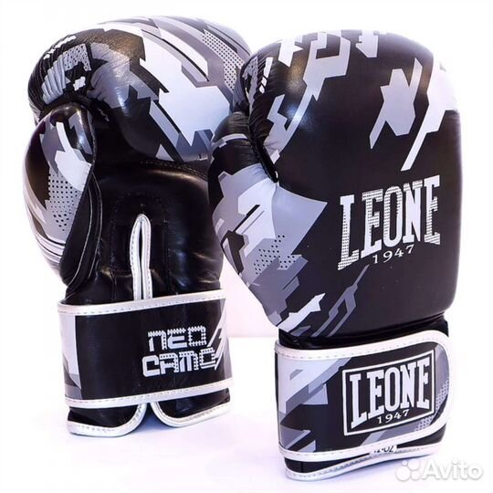 Боксерские перчатки Leone Army кожа натуральная
